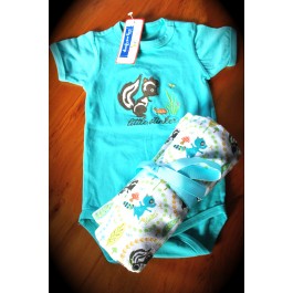 Woodland Tails matching blanket & body suit