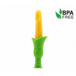 Silicone Teething Toothbrush with Suction Stand