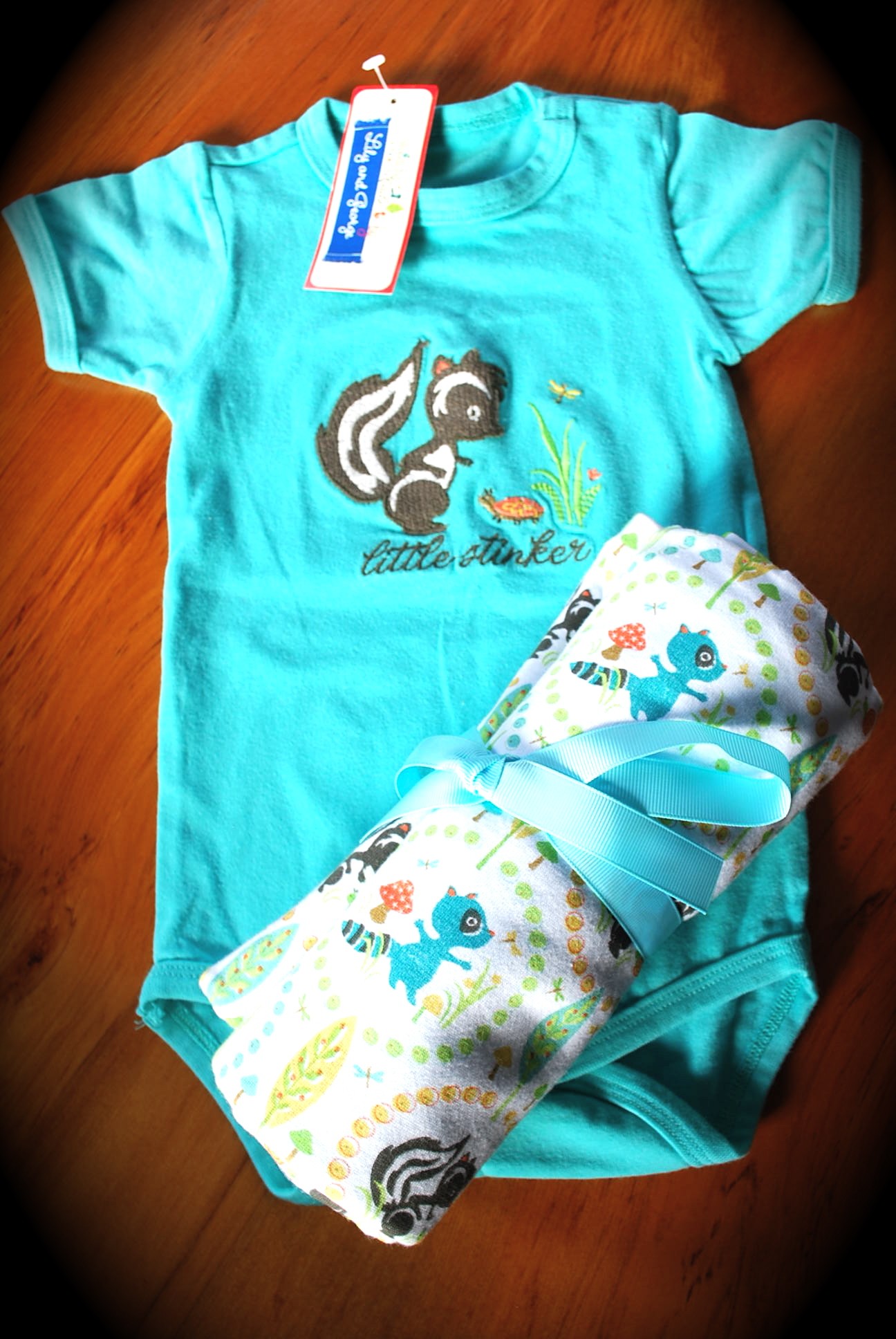 Woodland Tails matching blanket & body suit