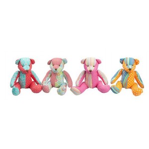Patchwork Teddy Rattles