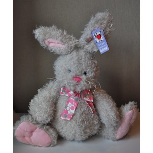 Ganz Grey Fluffy Bunny