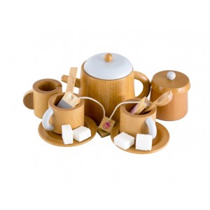Traditional Wooden Tea Set