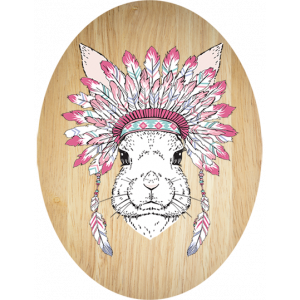 Oval Plywood Art